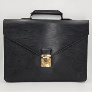 Louis Vuitton Serviette Ambassadeur Briefcase in Black Epi Leather MI0901